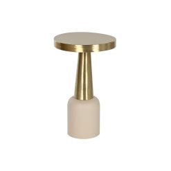 Mesa de apoio Creme Dourado 40