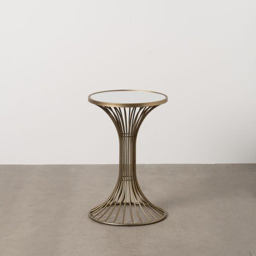 Mesa de apoio Dourado 42 x 42 x 65 cm - Image 2
