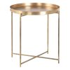 Mesa de apoio Dourado 51 x 51 x 56 cm