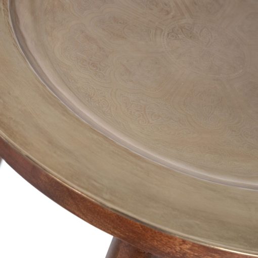 Mesa de apoio Dourado Natural 50 x 50 x 52,5 cm - Image 3