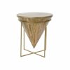 Mesa de apoio Metal Madeira de mangueira (40 x 40 x 45 cm)