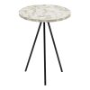 Mesa de apoio Preto Bege 38 x 38 x 50 cm