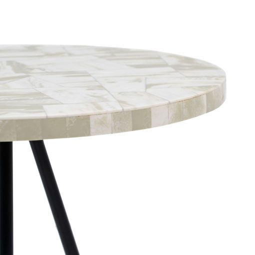 Mesa de apoio Preto Bege 38 x 38 x 50 cm - Image 3