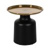 Mesa de apoio Preto Dourado 45 x 45 x 55 cm 50 x 50 x 47