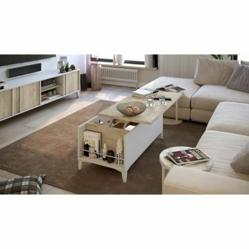Mesa de apoio T38147PL11LVO 100 x 50/72 x 42/55 cm Eik - Image 3