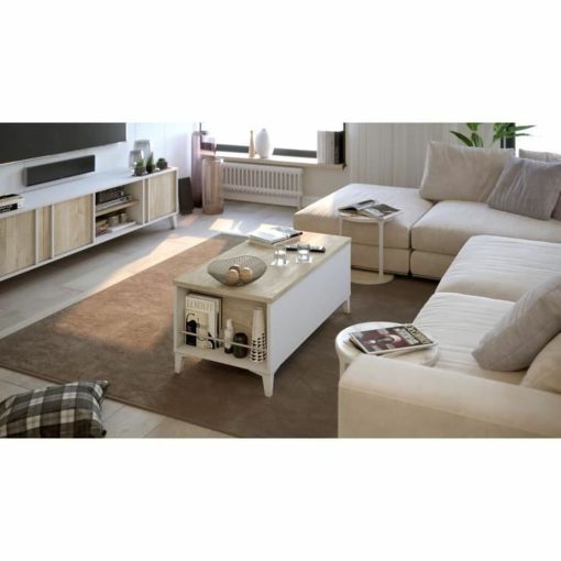 Mesa de apoio T38147PL11LVO 100 x 50/72 x 42/55 cm Eik - Image 4