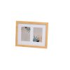 Moldura de Fotos Branco Natural Cristal Madeira MDF