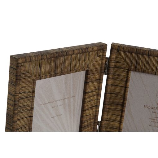 Moldura de Fotos Castanho Bege Natural Marfim Cristal poliestireno 47 X 2 X 16 cm (4 Unidades) - Image 2