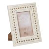 Moldura de Fotos Creme Dourado Resina Cobre 10 x 15 cm 17 x 1