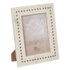 Moldura de Fotos Creme Dourado Resina Cobre 15 x 20 cm 22 x 1