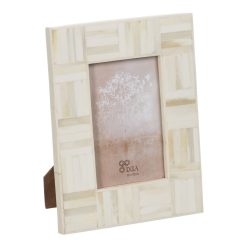 Moldura de Fotos Creme Resina 10 x 15 cm 17 x 1