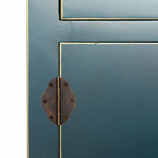 Móvel de TV ORIENTE 130 x 24 x 50,5 cm Azul Madeira MDF - Image 5
