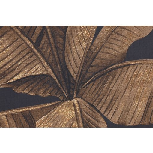 Pintura Preto Dourado Palmeiras Tropical 103 x 4,5 x 143 cm (2 Unidades) - Image 3