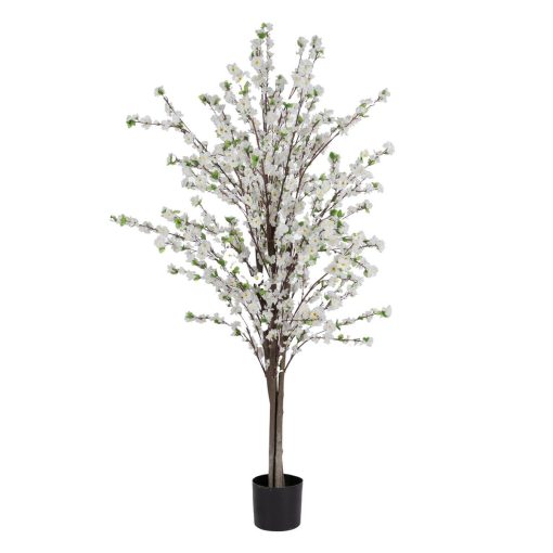 Planta Decorativa PVC Madeira Cimento Tecido 45 x 45 x 180 cm