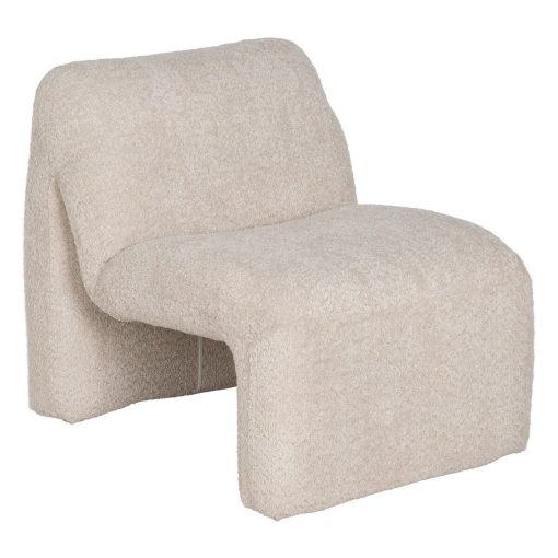 Poltrona Bege Madeira 62 x 86 x 69 cm
