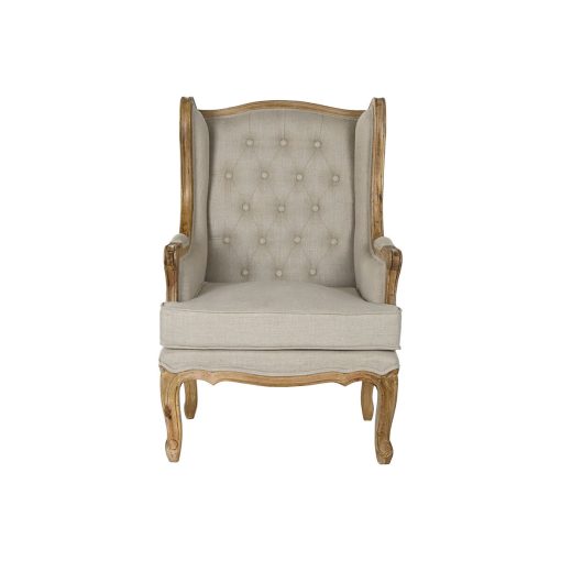 Poltrona Branco Natural Madeira de mangueira 72 x 75 x 110 cm - Image 2