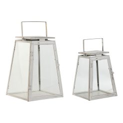 Postes de iluminação Branco Dourado Metal Cristal Moderno 26 x 26 x 38