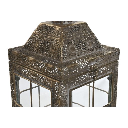 Postes de iluminação Dourado Metal Cristal Árabe 26 x 26 x 53 cm (2 Peças) - Image 2