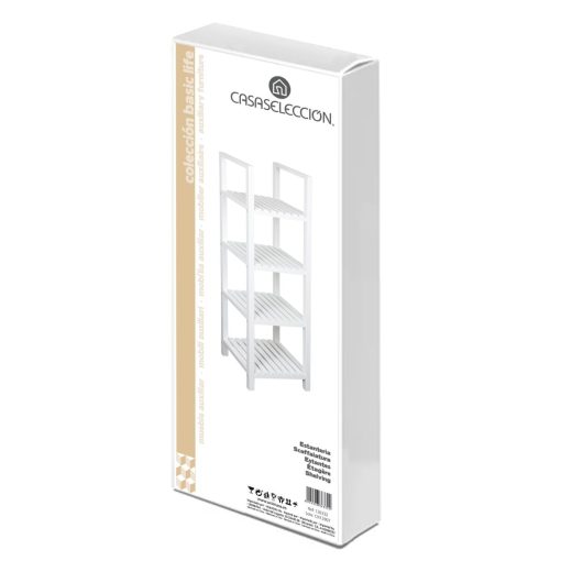 Prateleira de Casa de Banho Branco 31 x 31 x 102 cm
