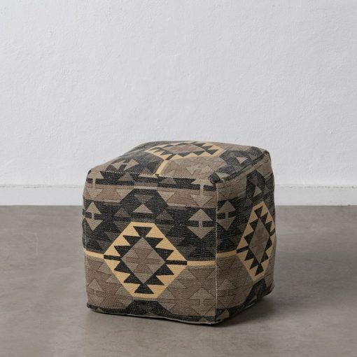 Puff Preto Taupe 45 x 45 x 45 cm - Image 2