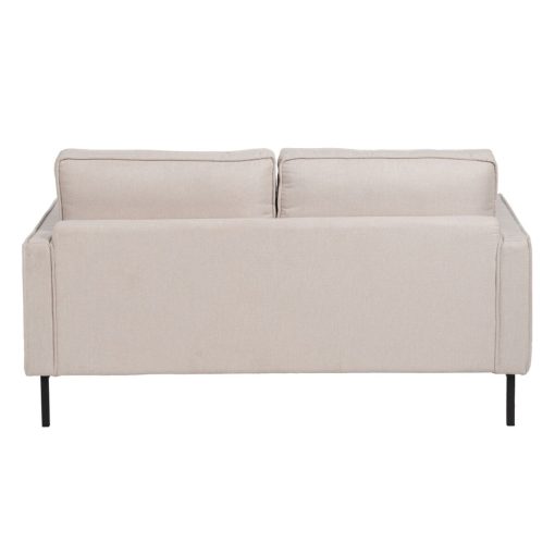 Sofá 163 x 87 x 90 cm Tecido Sintético Bege Metal - Image 4