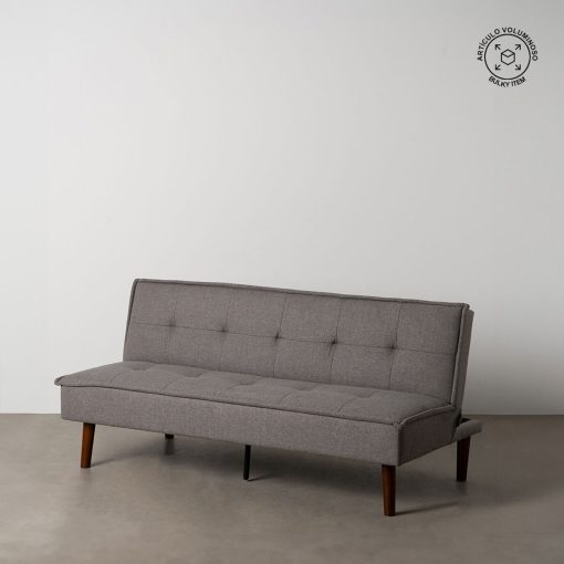 Sofá-cama Preto Cinzento 181 x 102 x 85 cm - Image 2