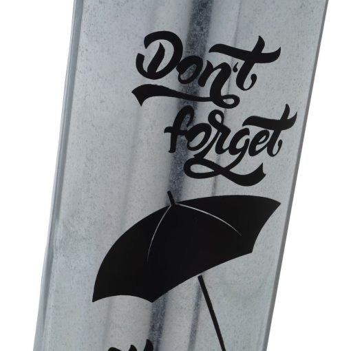 Suporte de guarda-chuva Preto Prateado Redondo 20 x 20 x 46 cm - Image 2