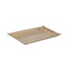 Tabuleiro Bege Dourado 30 x 19 x 2 cm