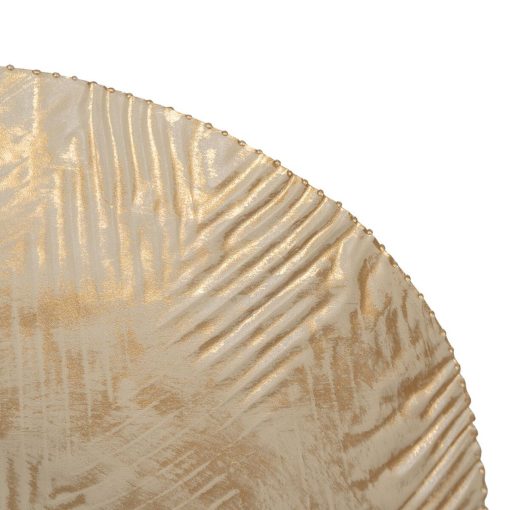 Tabuleiro Bege Dourado 37 x 37 x 8 cm - Image 2