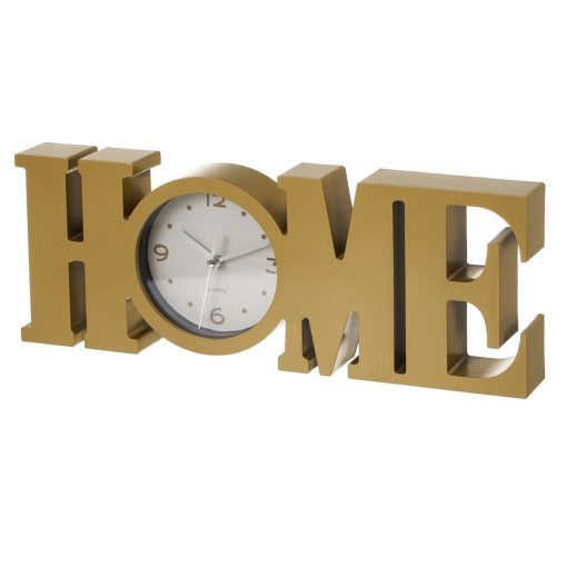 Tafelklok HOME Dourado Plástico 39 x 3