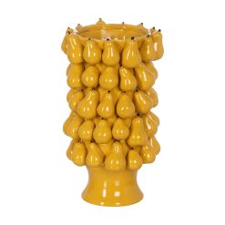 Vaso Amarelo Cerâmica 23