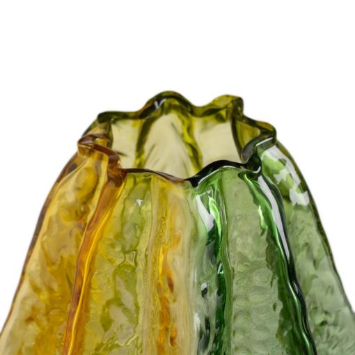 Vaso Amarelo Verde Cristal - Image 3