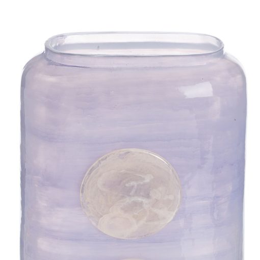 Vaso Azul Branco Resina Cristal 17 x 9 x 34 cm - Image 4