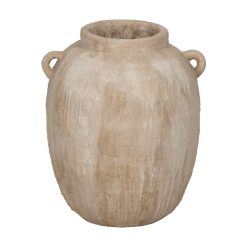 Vaso Bege Cerâmica 48 x 44
