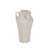 Vaso Branco Cerâmica 23 x 23 x 40 cm