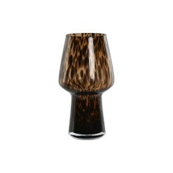 Vaso Castanho Preto Cristal Moderno 16