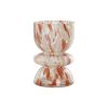 Vaso Creme Terracota Cristal Moderno 16 x 16 x 24 cm