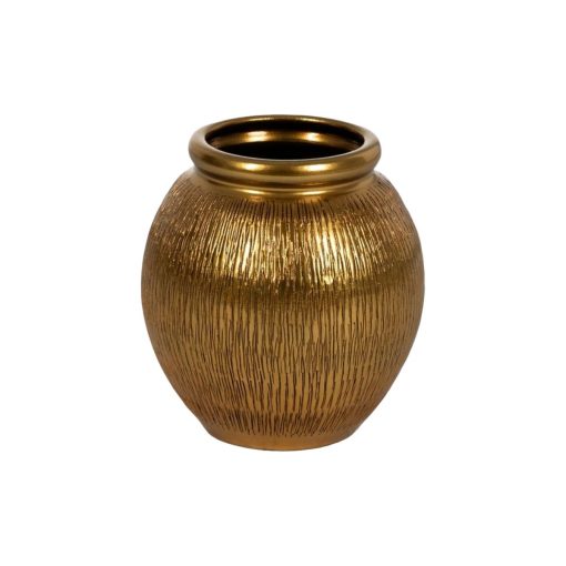 Vaso Dourado Cerâmica 29 x 29 x 30 cm - Image 2