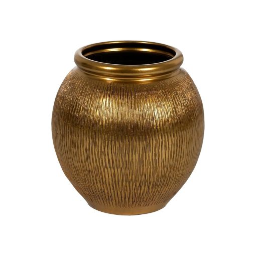 Vaso Dourado Cerâmica 34 x 34 x 50 cm - Image 2