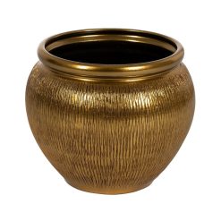 Vaso Dourado Cerâmica 39 x 39 x 40 cm