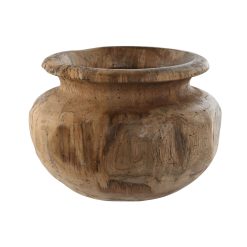 Vaso Natural Catanho escuro Teca 30 x 30 x 20 cm