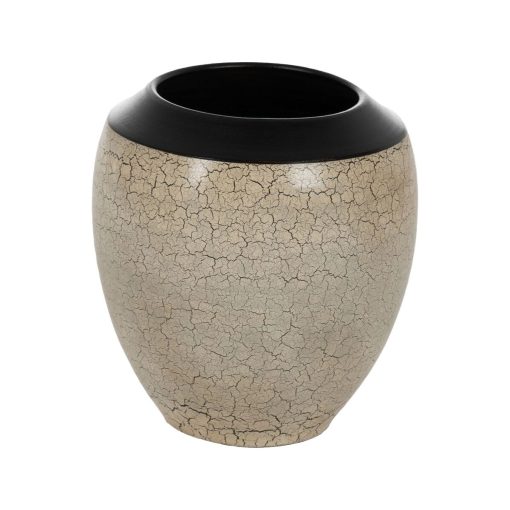 Vaso Preto Creme Cerâmica 35 x 35 x 34 cm - Image 2