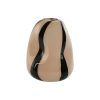 Vaso Preto Creme Cristal Moderno 23 x 23 x 28