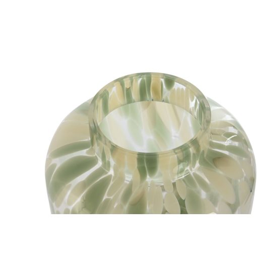 Vaso Verde Creme Cristal Moderno 15 X 15 X 21,5 cm - Image 3