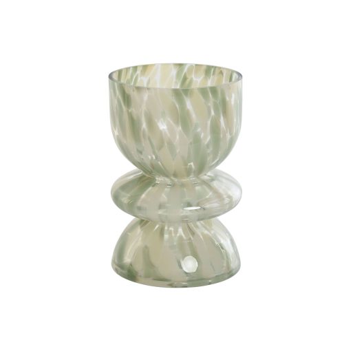 Vaso Verde Creme Cristal Moderno 16 x 16 x 24 cm - Image 5