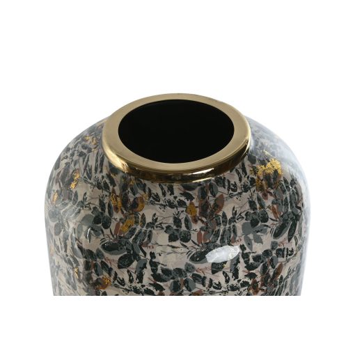 Vaso Verde Dourado Metal 25 x 25 x 69 cm - Image 2