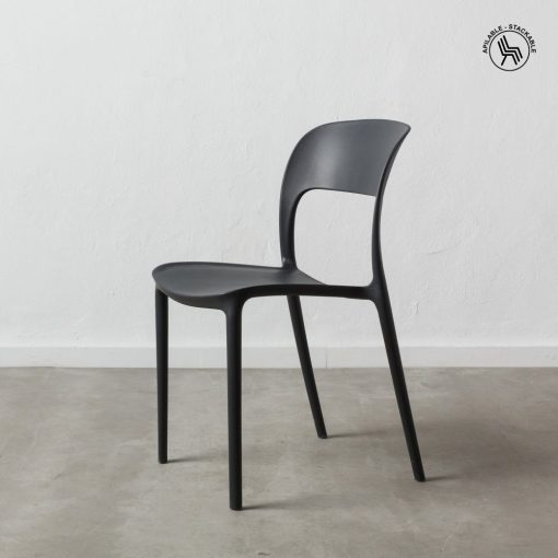 Cadeira de polipropileno cinza escuro 43 x 43 x 83,20 cm (4 unidades) - Image 9