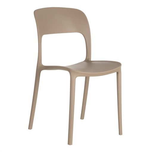 Cadeira de polipropileno bege 43 x 43 x 83,20 cm (4 unidades) - Image 4