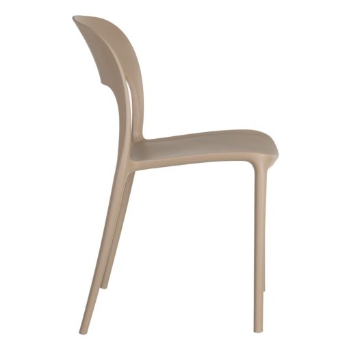 Cadeira de polipropileno bege 43 x 43 x 83,20 cm (4 unidades) - Image 5