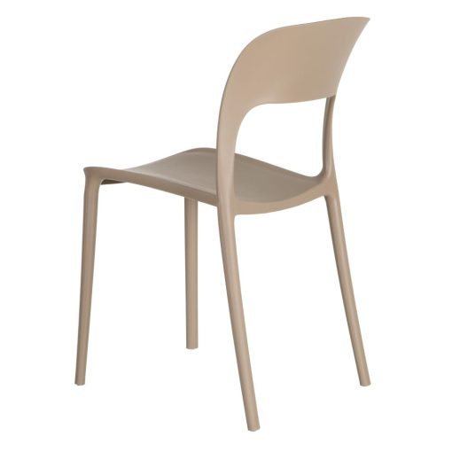 Cadeira de polipropileno bege 43 x 43 x 83,20 cm (4 unidades) - Image 6